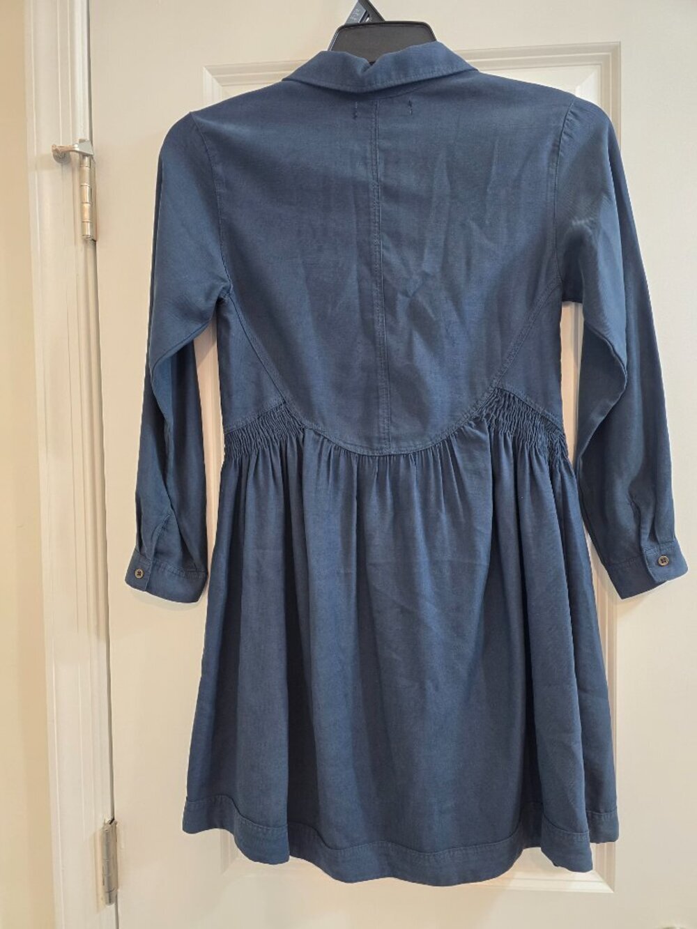 Zara Shirt Dress - Blue Navy Denim - Picture 4 of 7